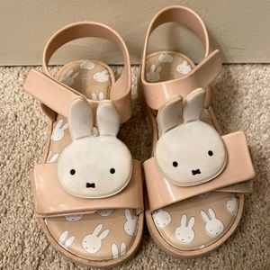 Pink Miffy Sandals - by mini melissa - size 12 eur 30